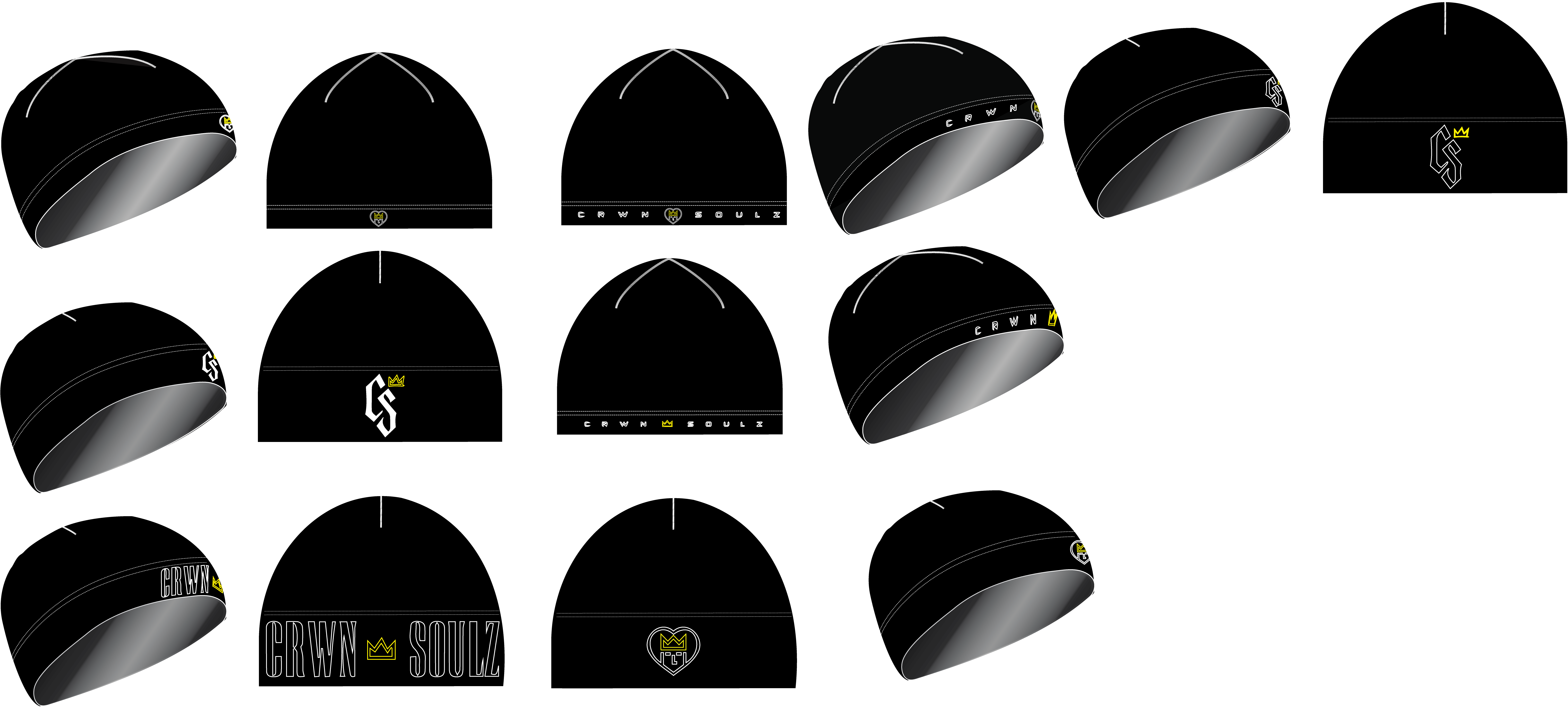 CRWN SOULZ skull cap design study
